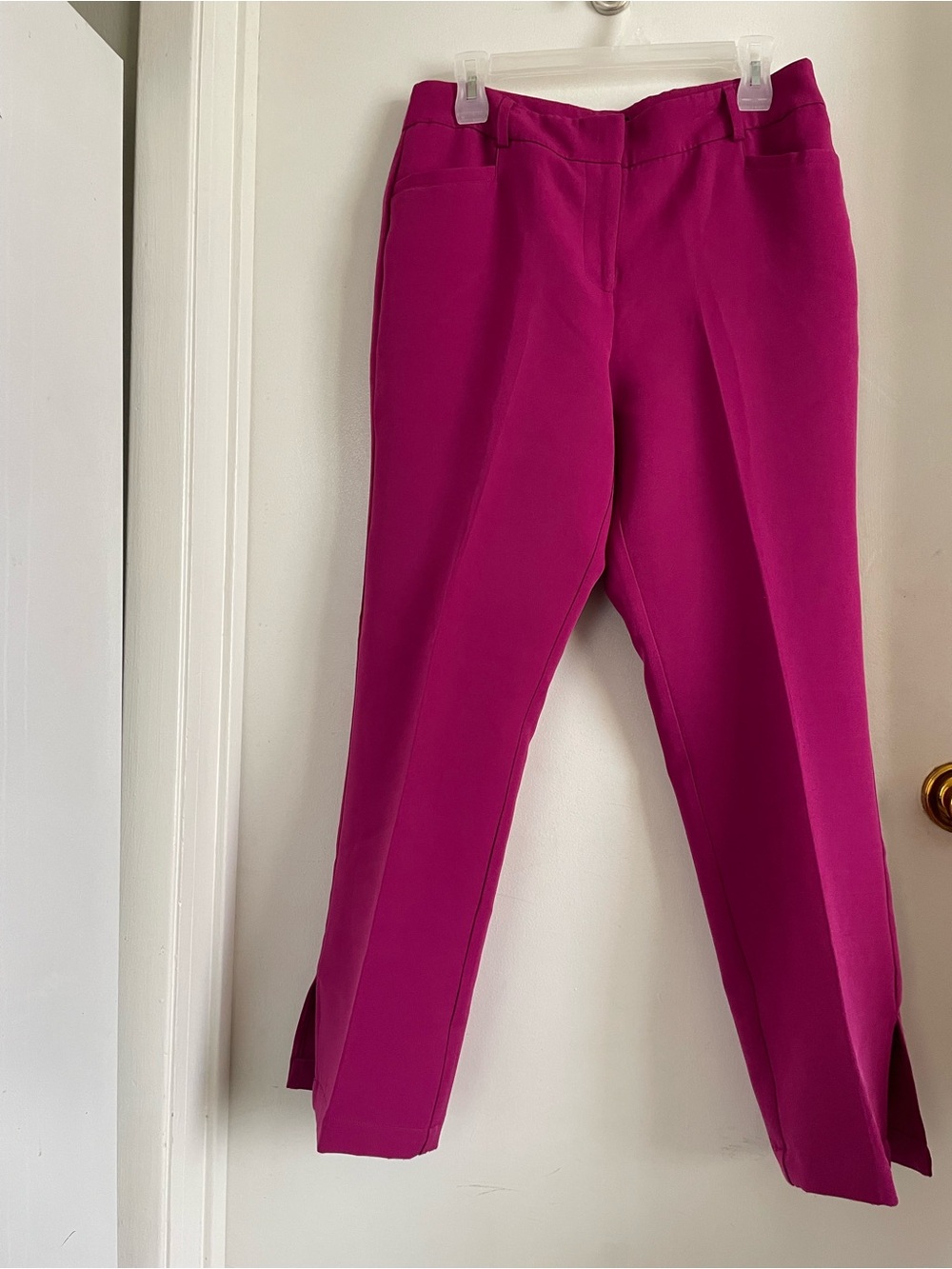 Soho Magenta Straight Leg Pants